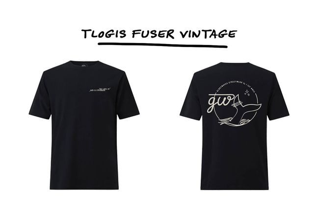 TLOGIS FUSER VINTAGE TEE UNISEX BLACK