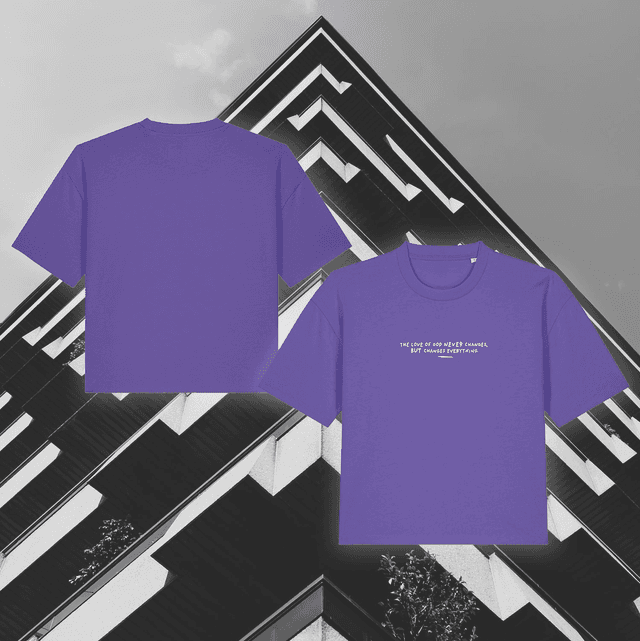 CHANGES EVERYTHING WOMENS TEE DEEP PURPLE 